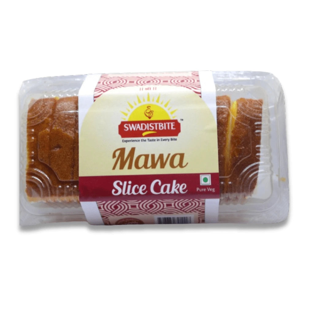 Buy Online Soft and Tasty Mawa Slice Cake 360 gm | No Egg | No Fats