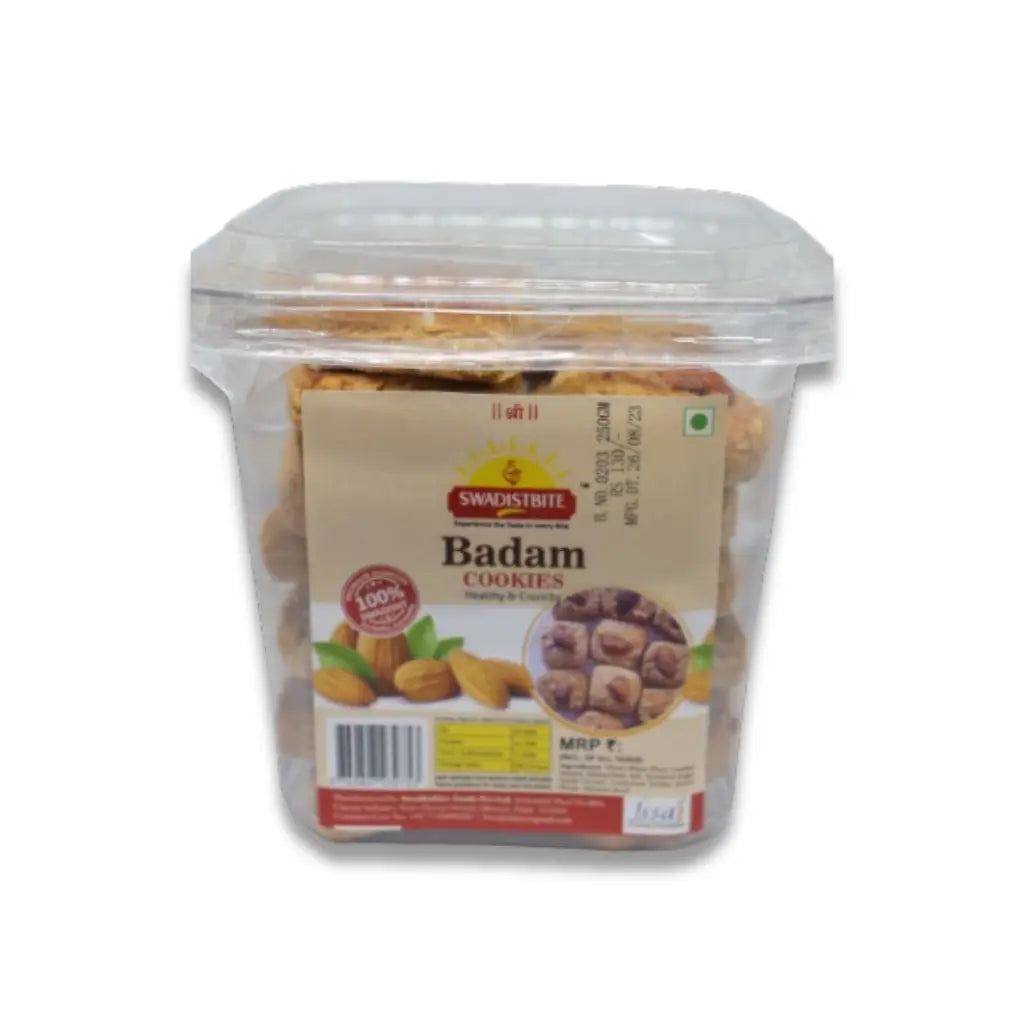 Buy Badam Cookies (250gm) Online | Crispy & Crunchy | 100% Natural Ingredients