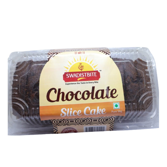 Order 100% veg Chocolate Slice Cake Online - 230gm | Fresh and Soft Slice Cake