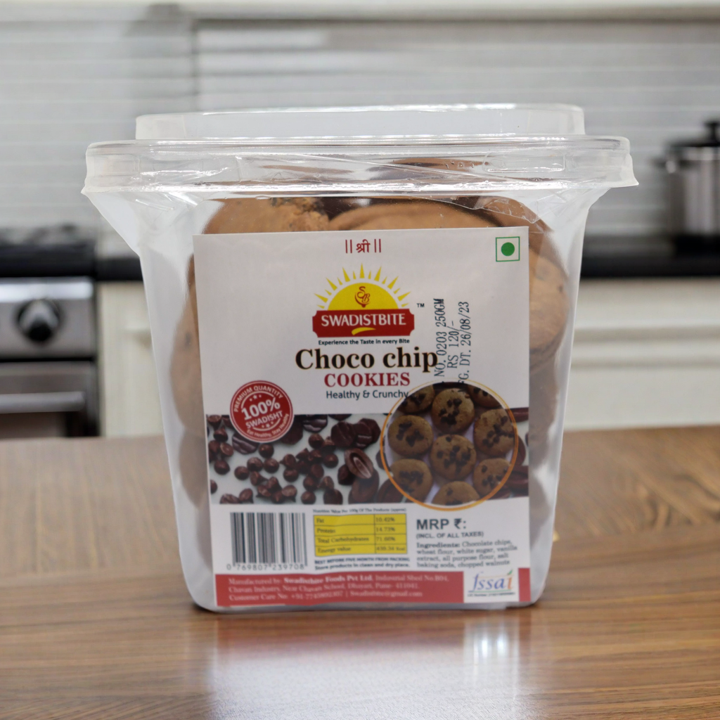 Buy Choco Chip Chocolate Cookies (250gm) Online | Eggless