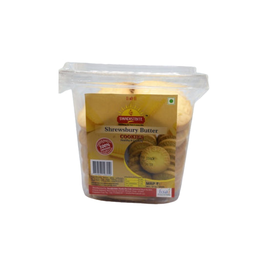Order Crunchy and Delicious Shrewsbury Butter Cookies Online | No Maida Added | 250 gm