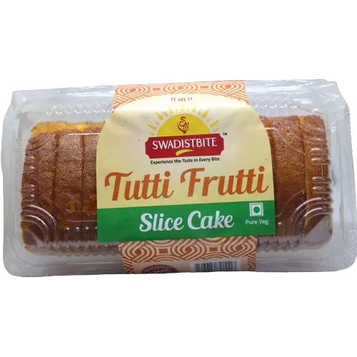 Tutti Frutti Slice Cake| Natural, Eggless | Soft & Delicious,Fresh-Buy Online (360 Gram)